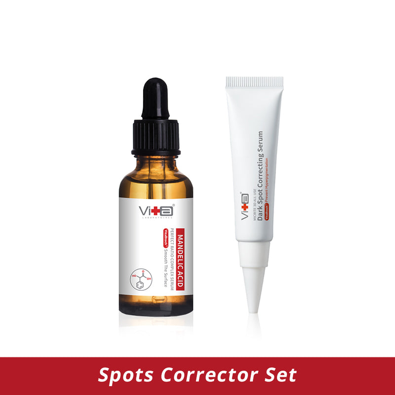 【Spot Corrector Set】Swissvita Mandelic Acid Serum 30ml, Dark Spot Correcting Serum 15g